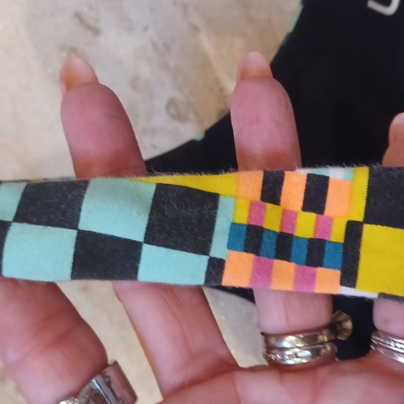 UGG RTW Unique Multi-Colored Zayley Checkered Organic Cotton Bralette/ Sportsbra - Picture 4 of 7